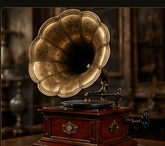 Antique gramophone