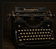 Antique Remington typewriter